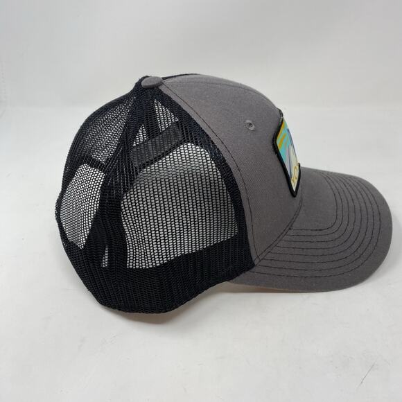Yosemite National Park Patch Trucker Snapback Hat Mens Half Dome 2016 Gray - Picture 2 of 8